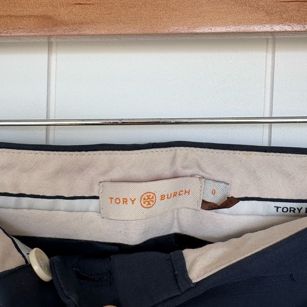 Tory Burch Dark Navy Cropped Ankle Pants - business chic - Picture 10 of 13